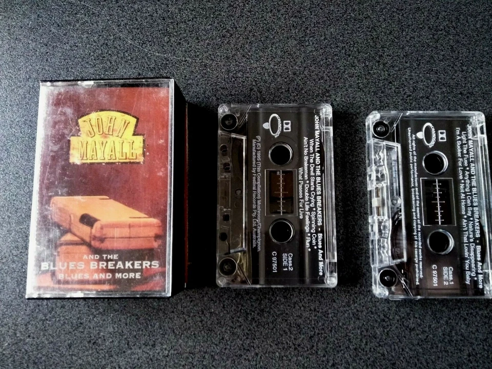 JOHN MAYALL AND THE BLUES BREAKERS BLUES AND MORE DOUBLE CASSETTE TAPE  - Image 2 of 3