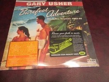 GARY USHER VERIFIED STICKER BAREFOOT ADVENTURE 1962-66 ORIGINAL RELEASE 2LP SET