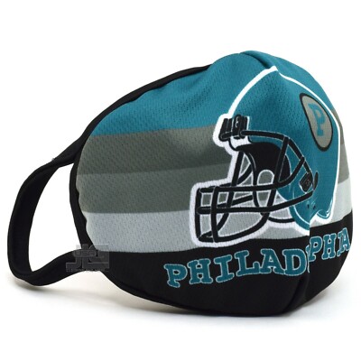 cloth mask for football helmet 2 pack Philadelphia Fashion Cloth Face Mask Football team color Helmet  Washable
