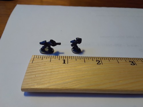 Traveller Miniatures, Painted Black, Poss. Ral Partha, Aliens, Lot of 2, 15 mm - Picture 2 of 2