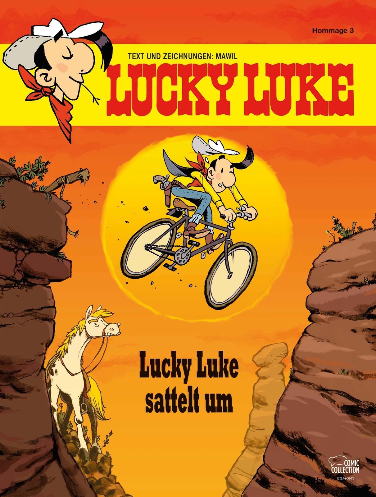 Thumbnail - Lucky Luke Sattelt Um Eine Lucky-luke-hommage Von Mawil Mawil Buch 64