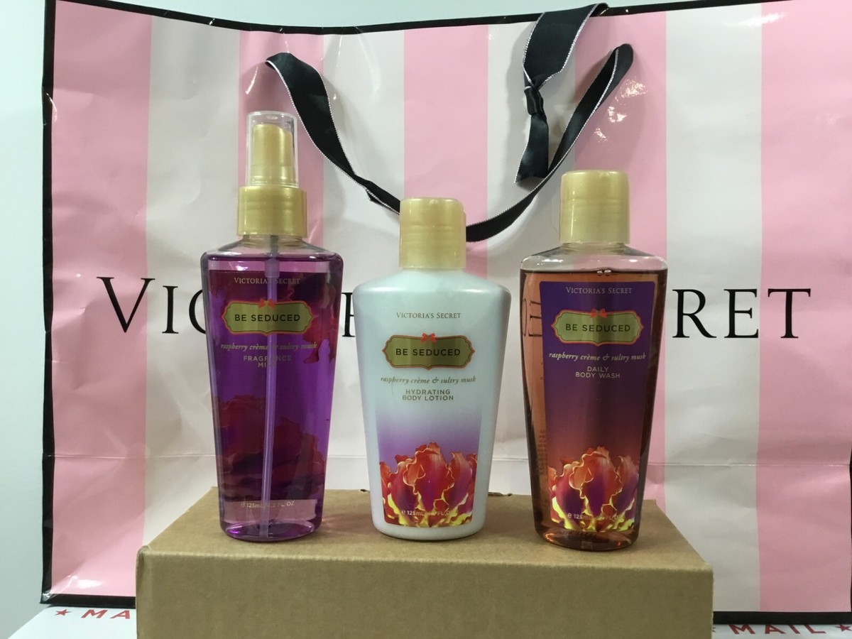 VICTORIA'S SECRET BE SEDUCED BODY MIST, BODY LOTION & BODY WASH