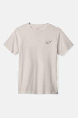 BRIXTON THE LEAGUE TEE T-SHIRT GR: M CREAM