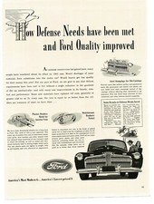1942 Ford Super Deluxe Sedan Wwii Defense Needs Met Quality Improved Vintage Ad 1942 Ford Super Deluxe Sedan Wwii Defense Needs Met Quality Improved Vintage Ad