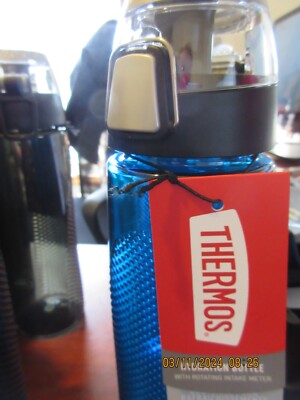 Thermos 24 Ounce  Hydration Bottle with Intake Meter - Blue
