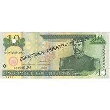 [#807231] Billet, Dominican Republic, 10 Pesos Oro, 2000, 2000, Specimen, KM:159