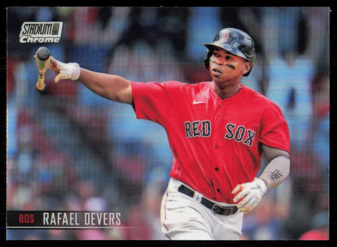 2021 Stadium Club Chrome Refractor Rafael Devers #8