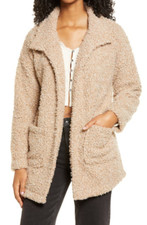 THREAD & SUPPLY Wubby Cozy Car Coat Open Front Shawl Cardigan XS 00/0 NORDSTROM