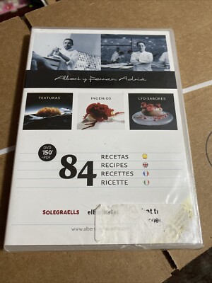 Albert and Ferran Adria 150 Minute DVD 84 Recipes elBulli elBullitaller Sealed!