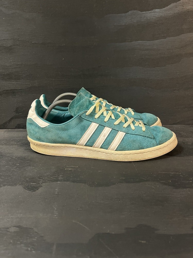 Adidas Authentic Campus 80s Mens Size 11.5 Mint Green White Suede Sneakers