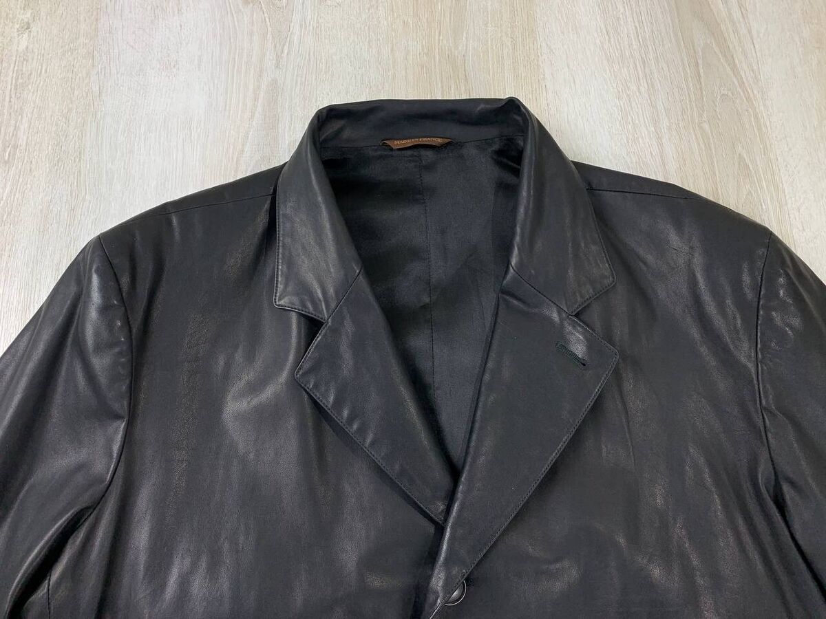 Mens leather jacket Seraphin France Size 54 Color Black | eBay Mens leather jacket Seraphin France Size 54 Color Black | eBay