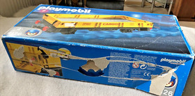 Playmobil 4126 PM Cargo Low Board Wagon Wagon (Yellow) with Original Box + ANL Excellent👍😉