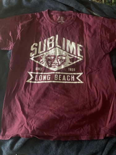 Sublime Shirt Adult Large Maroon Long 
