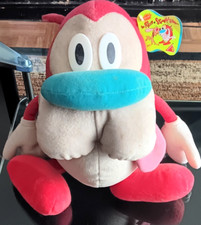 Vintage 1992 Big 16" Plush STIMPY Ren  Stimpy Nickelodeon Dakin 90's With Tag 