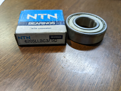 New NTN 6205LLBC3/5C- RADIAL/DEEP GROOVE BALL BEARING, 25mm BORE