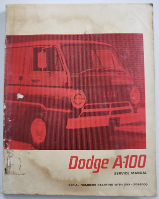 Original Mopar 1967 Dodge A100 A108 Shop Service Manual