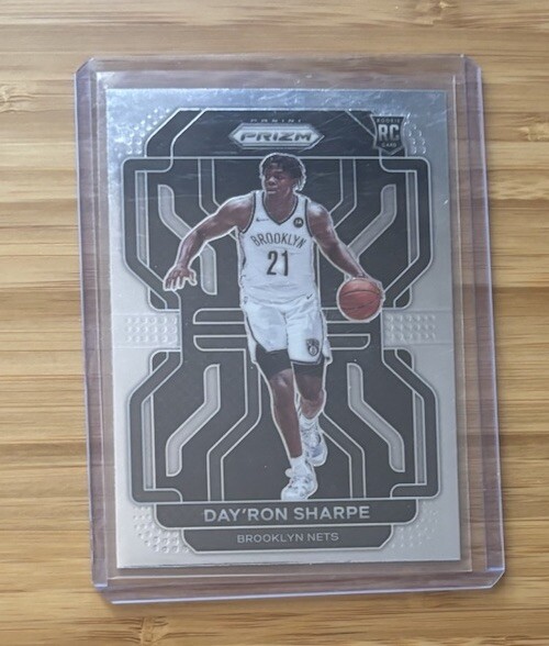 2021-22 Panini Prizm #281 Day'Ron Sharpe Silver Prizm RC Brooklyn Nets