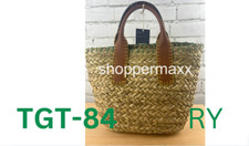 Straw Mini Tote Handbag - Universal Thread, Natural beige, One Size