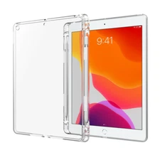 Shockproof Clear Case Cover w/Pen Slot For iPad 9th/8th Gen 10.2 inch 2021/2020