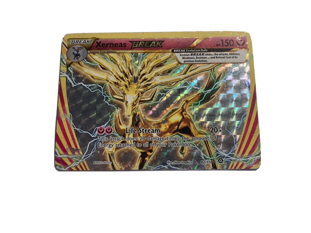pokemon card xerneas break - (82/114) - XY Steam Siege Fairy / 170 / Basic Attack 1 Xerneas BREAK 82/114 XY -