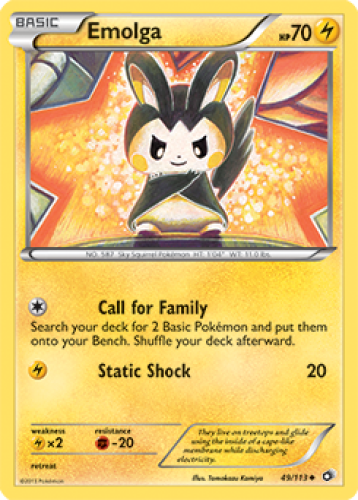 1x Emolga 49/113 BW Legendary Treasures Pokemon TCG Card NM | eBay
