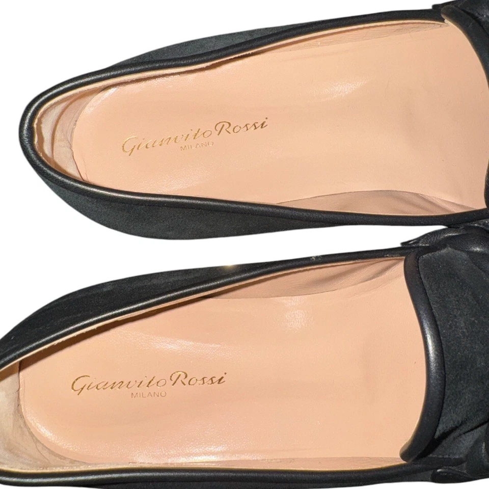 Mocasines de terciopelo para mujer GIANVITO ROSSI Belem negros ¡USADOS EN EXCELENTE ESTADO! Talla 39,5 o US 9,5 $825 Foto 2 de 4