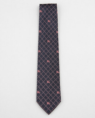Burberry London Herren Krawatte Navy Rosa Reiter