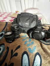 Canon EOS 4000D DSLR Camera Black with Two Lenses and Camera Bag 
