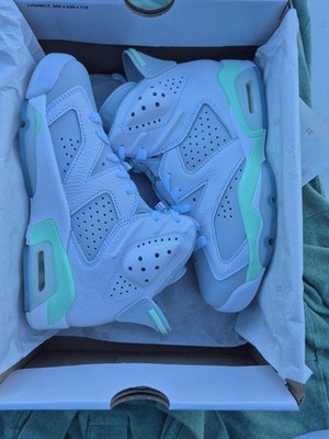 Air Jordan 6 Retro Pure Platinum-Mint Foam US Women Size 5