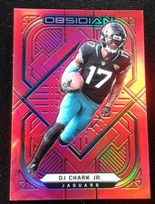 2021 Panini Obsidian Electric Etch Red Flood /26 DJ Chark Jr #44