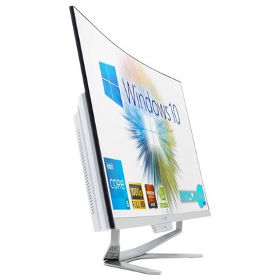 All In One I5 27'' Curved Win 10 Ram 16Gb Ssd 960Gb Gpu Rx 550 Pc Editing Gaming