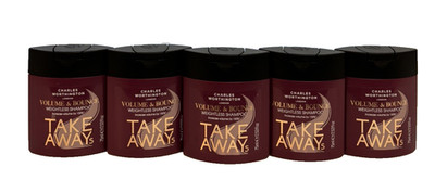 X5 CHARLES WORTHINGTON TAKEAWAYS VOLUME & BOUNCE REISEGRÖSSE SCHWERELOS SHAMPOO