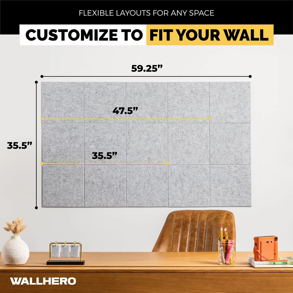 Office Cork Board, 59"x36" | 15 Pack | Large Cork Boards for Walls, Tac Board... - Image 4 of 4