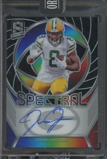 2024 Panini Spectra Originals Spectral Black Prizm Josh Jacobs 14/25 Auto