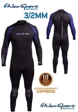 Neo Sport S832MB-45 3-2mm Men's Wetsuit M black/blue Medium Neoprene