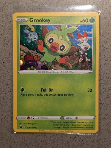 Grookey SWSH070 Promo SWSH Black Star Pokemon NM