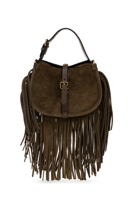 ETRO Pony Small Green Suede Shoulder Bag New & Authentic