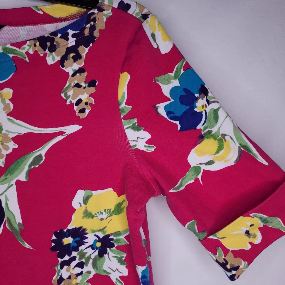 Топ женский Lauren Ralph Lauren средний цветочный розовый вырез лодочка - Изображение 4 из 4