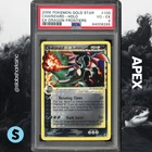 2006 POKEMON EX DRAGON FRONTIERS #100/101 CHARIZARD GOLD STAR HOLO VG-EX PSA 4