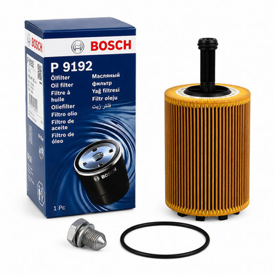 BOSCH P9192 Ölfilter mit Ölablassschraube für VW Audi Skoda Seat 1457429192