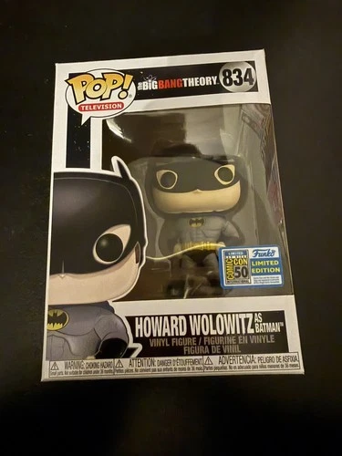 Funko Pop! Big Bang Theory Vinyl Figure - HOWARD WOLOWITZ as Batman #834 SDCC