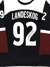 Gabriel Landeskog Signed Colorado Avalanche Jersey Auto Beckett BAS NHL XL