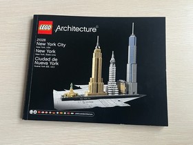 INCOMPLETE LEGO Architecture New York City Set #21028 with manual and retail box