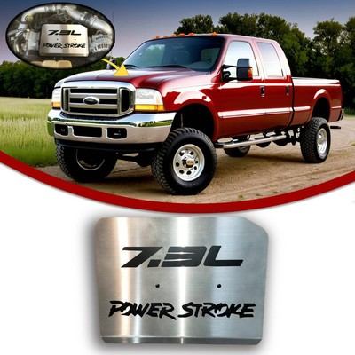 #ad Brushed Stainless Steel Engine Cover 1999 03 Ford Super Duty 7.3 L Power Stroke $164.82