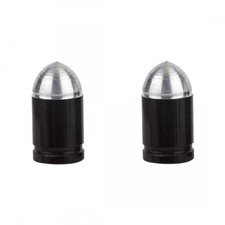 Trik Topz Bullet Bicycle Presta Valve Caps Pair - Black