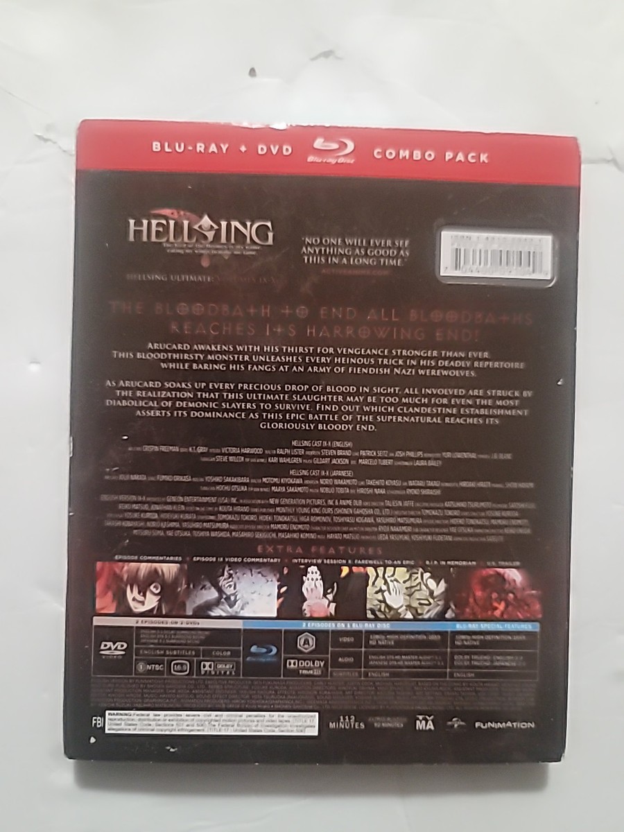 HELLSING ULTIMATE ： Vol.9.10 北米版 / Hellsing Ultimate: Vol 9 &amp; 10 [Blu-ray+DVD][Import] d2ldlup Hellsing Ultimate: Vol 9 & 10 (Blu-ray + DVD), Funimation Prod
