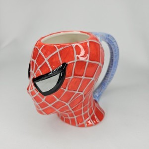 Spider-Man 3D Figural Mug 2002 Marvel Comics NECA Hand Painted Limited Edition