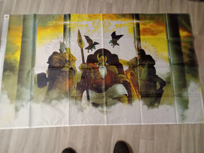 389 FAHNE/FLAGGE Wikinger Odin,Thor,Loki  90x150
