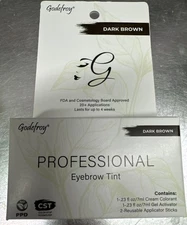 Godefroy Professional Eyebrow Tint Kit Color - Dark Brown 20 Application