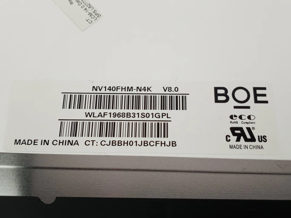 BOE NV140FHM-N4K V8.0 1920 x 1080 14 in Matte LCD Laptop Screen - Image 4 of 4